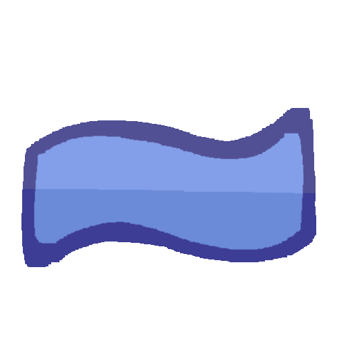 a blue tilde.